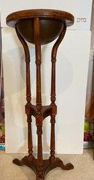 Mahogany  Wood Pedestal Plant Stand