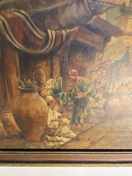 Misha Woloshin, Russian (Early 20thc.) Painting, Oil On Canvas Signed