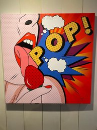 Pop Star  Abstract Graffiti Art On Canvas  Signed M.A