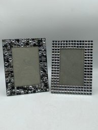 Set Of 2 Picture Frame 2 4x6  With Rhinestone