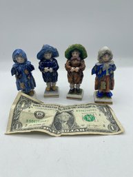 Set Of 4  Volkstedt German Porcelain Figurines