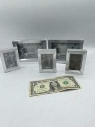 Set Of 5 Silver Picture Frame