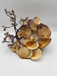 Shell & Natural Amethyst Tree Display Decoration