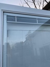 Storm Door 36-in X 80-in Single Full -view  White With Door Shades