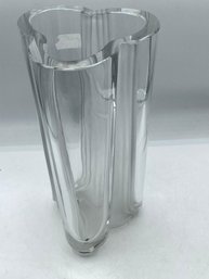 Vintage Daum Style Clear Crystal  Vase