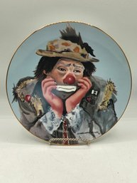 Vintage Plate Why Me?  By Charlotte Kelley  Limited Edition Signed Emmett Kelly, Jr