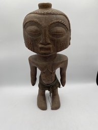 Old  African Tabwa Tribe Tribal Art Wood Carving Statue Man Male Africa