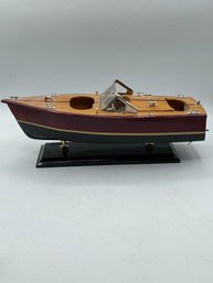 Wooden Model Speedboat