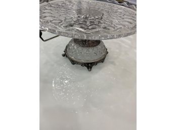 Vintage Crystal Cake Stand