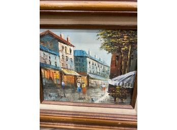 HENRI ( HENRY ) ROGERS LISTED ARTIST PARIS STREET SCENE PAINTING