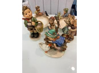 Lot Of 6 Vintage HUMMEL GOEBEL PORCELAIN FIGURINES W. Germany