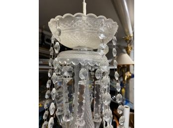 3 Crystal Chandeliers, 6 Lights, Lot