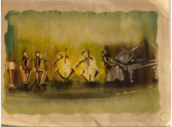 JOSEPH KOSSONOGI 'THE ORCHESTRA' LIMITED EDITION 69/150 HAND SIGNED LITHOGRAPH