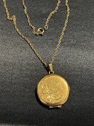 Vintage Gold Filled Engraved Locket