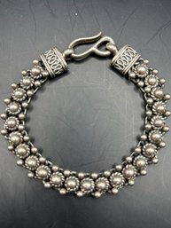 Heavy Suarti Bali Sterling Silver Bracelet 8 Inch