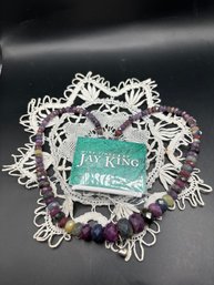 Jay King Ruby Sapphire Gemstone Necklace