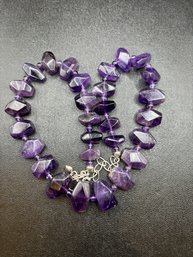 Jay King Faceted Amethyst Sterling Necklace