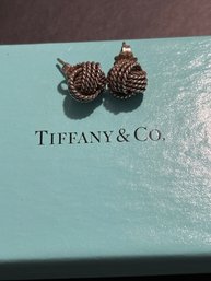 Vintage TIFFANY & CO Sterling Silver Knot Earrings