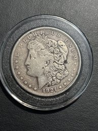 Genuine US Morgan 90 Percent Silver Dollar 1921 S