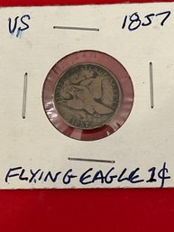 United States 1857 Flying Eagle Cent