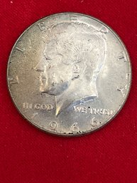 1966 US Kennedy Silver Half Dollar