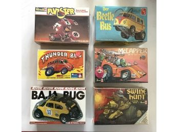 Lot Of 6 Mixed Character Models In Factory Sealed Boxes