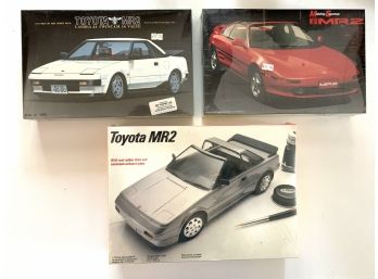 3 Fujimi 1/24 Toyota MR2 Models In Factory Sealed Boxes