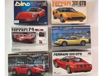 Lot Of 6 1/24 Mixed Ferrari Lot - Boxes Open - Contents As New