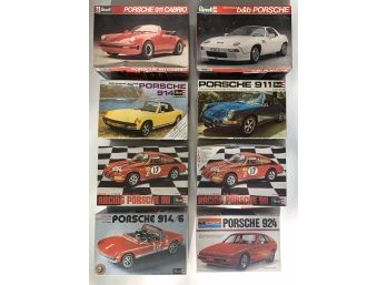 8 Pc. 1/24 And 1/25 Assorted Porsche Models