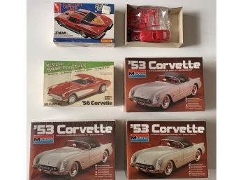 Lot Of 5 1/43 Corvette Models, All Factory Sealed Except For AMT