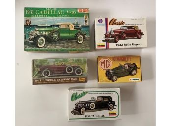 5 Pc Lot - 1/32 And 1/25 Assorted Cars