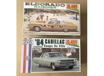 2 Pcs:  Jo-Han Eldorado Rancher & 1/25 Jo-Han Cadillac Coupe De Ville