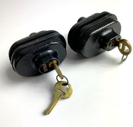 Vintage Pair Of Gun Trigger Locks With Keys   (JA23)
