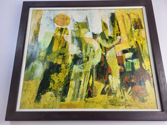 Abstract Oil Painting 3 Mid Century Mariana Thompson