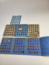 A-32 Two Lincoln Head Cents Books (Some Water Damage) See Pics