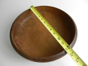 Vintage Large Turned Wooden Bowl   (C-1)