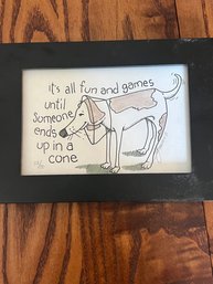 A3 Fun Dog Print Signed And Numbered