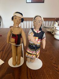 A3 Navajo Doll Couple 1940 New Mexico