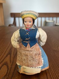 A5 Vintage Polish Wind Up Dancing Doll (needs Servicing)