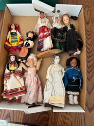 A6 Mixed Lot Of Small Ethnic  Dolls