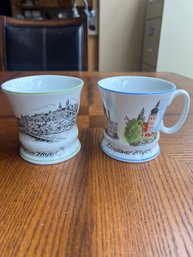 Dv1-7 Pair Of German Travel Mugs