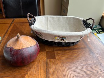 Dv6-1 Decorative Basket And Gourd Bowl