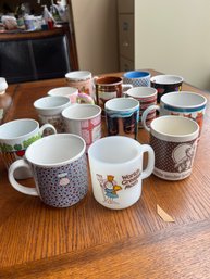 Dv6-4 Big Lot Of Vintage Mugs Laurel Burch Recycled  Paper Products Calabassas