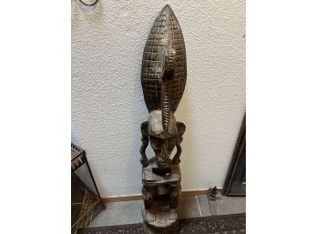 Funky Tribal Wood Carving