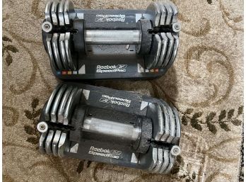 Pair Of Reebok SpeedPac Adjustable Dumbells