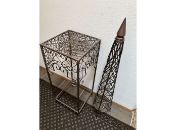 2 Metalware Stands