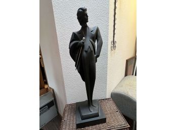 Large Austin Sculpture Statue By Alexander Danel - Black Tie