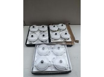 3 Boxes Of 4 Pice Mini Baker Sets With Lids