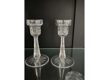 Pair Of Waterford Candlesticks