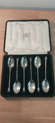 (6) 1800's Coin Silver Coffee Spoons (ES12)